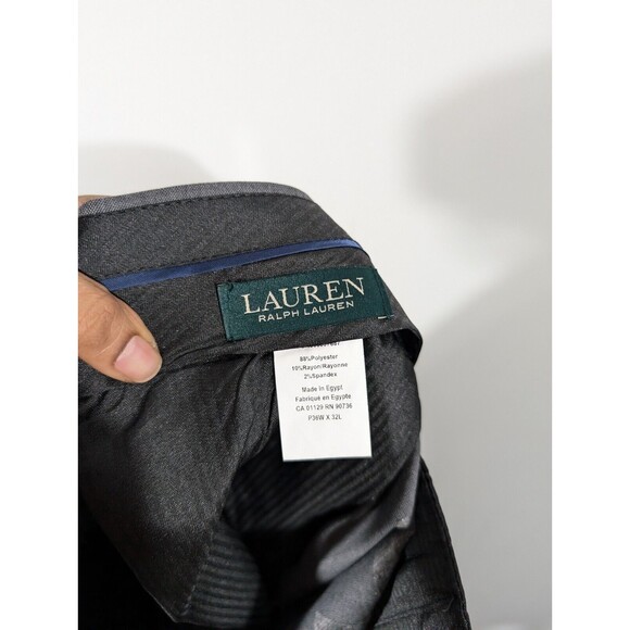 NWT LAUREN Ralph Lauren Pants Men 36x32 Gray Classic Fit Ultraflex Performance - Picture 8 of 9